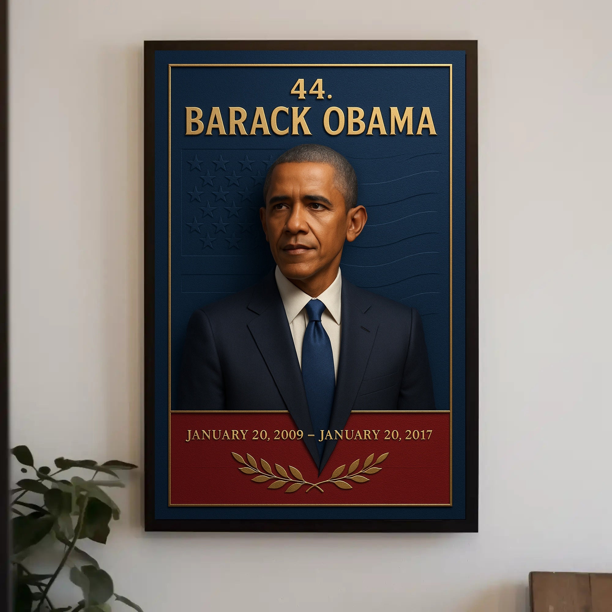 Barack Obama 44th President 3d Poster PosterGoat