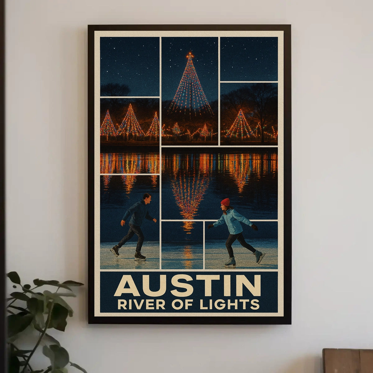 Austin River Of Lights Poster