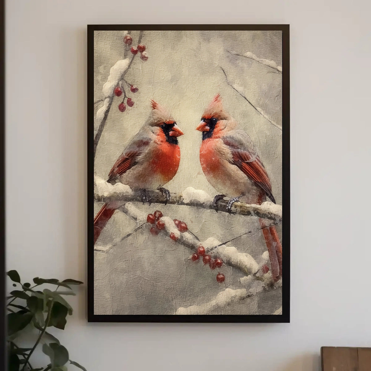 Winter Cardinals Poster