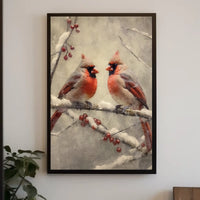 Winter Cardinals Poster