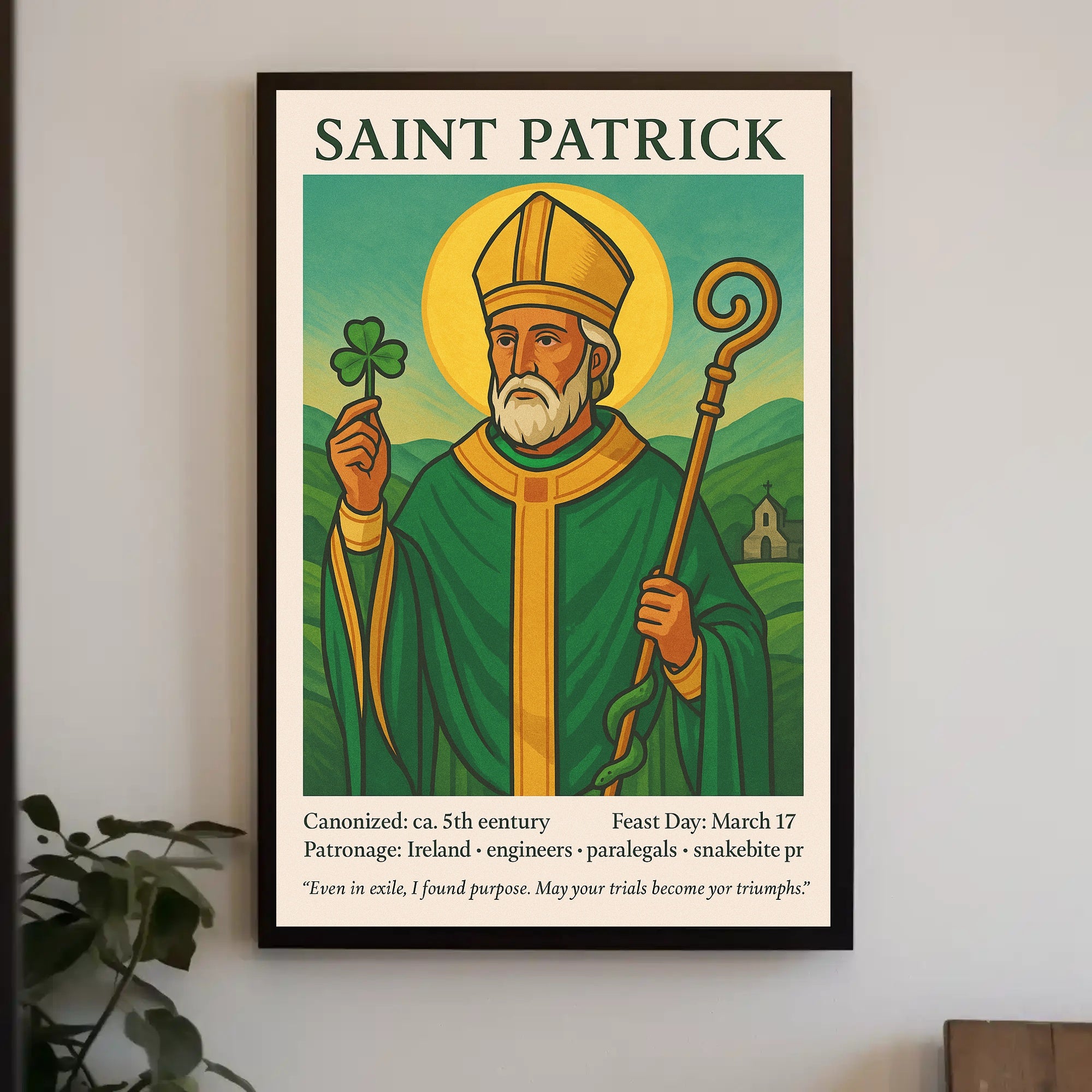 Saint Patrick Poster PosterGoat
