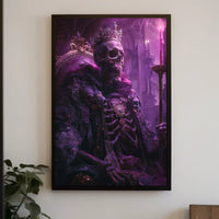 Majestic Morbid Monarchy: Gothic Skeleton Fantasy Poster PosterGoat