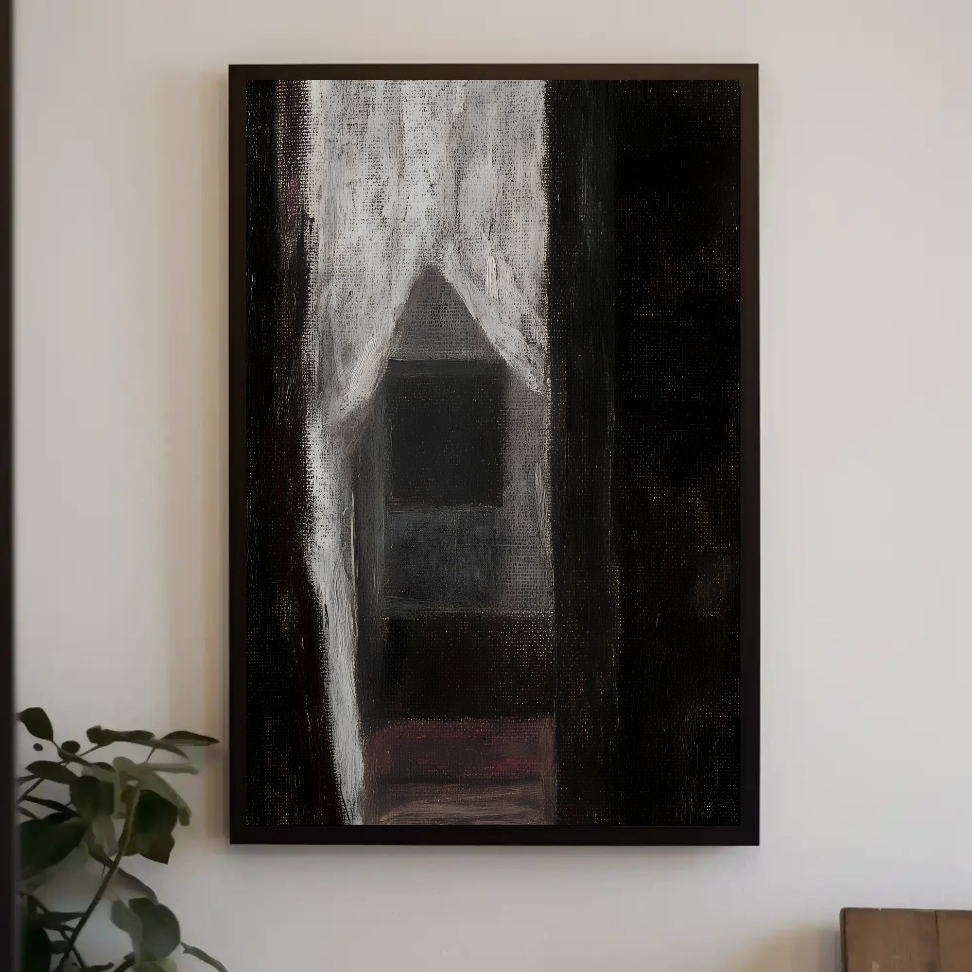 Mysterious Interior Abstract Art Oil-Acrylic Poster PosterGoat