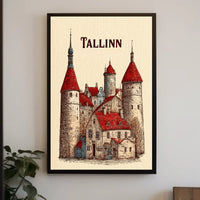 Tallinn A Historic Cityscape Poster