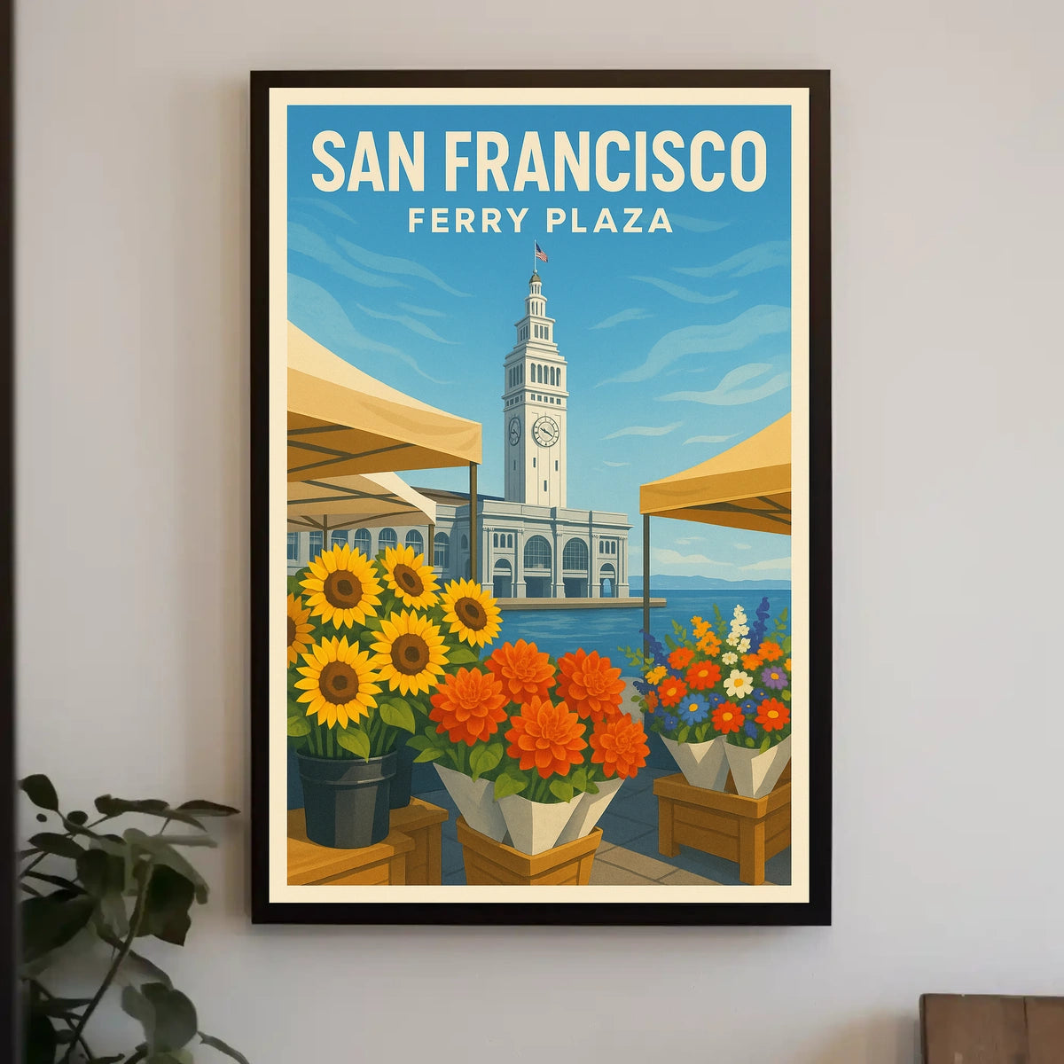 San Francisco Ferry Plaza Poster