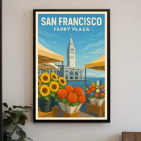 San Francisco Ferry Plaza Poster