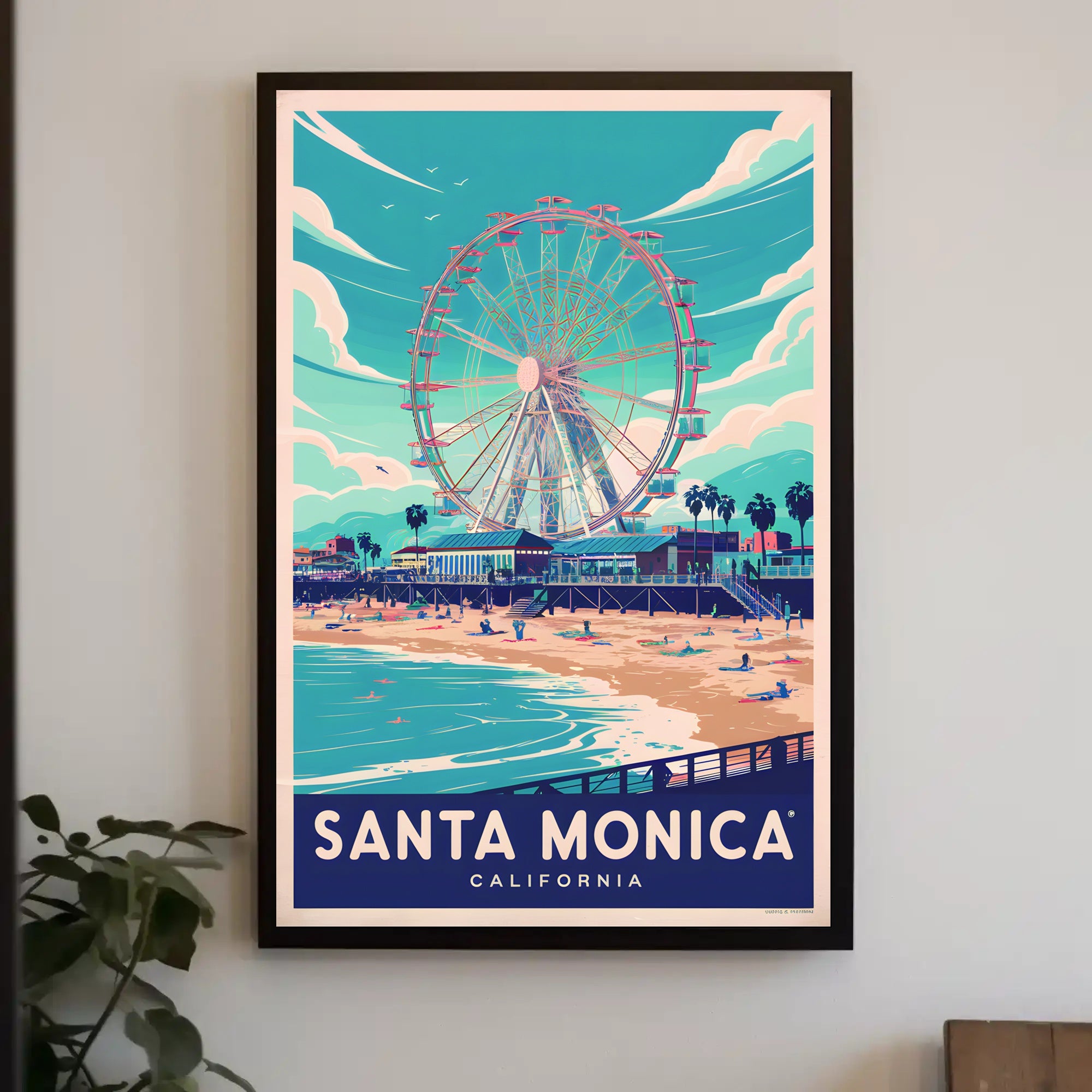 Santa Monica Beachside Bliss Poster