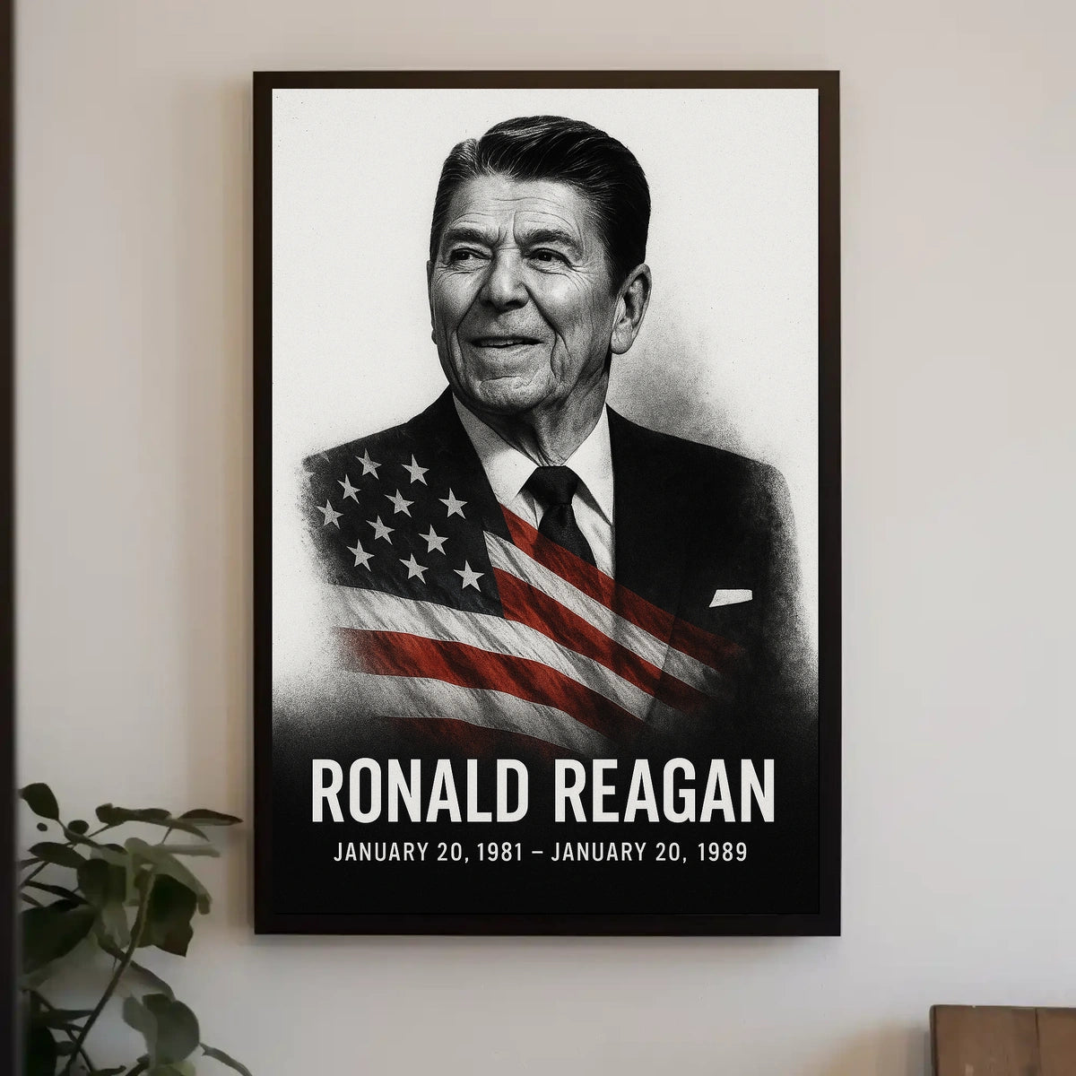 Ronald Reagan 40th President of the United States Reflections Poster
