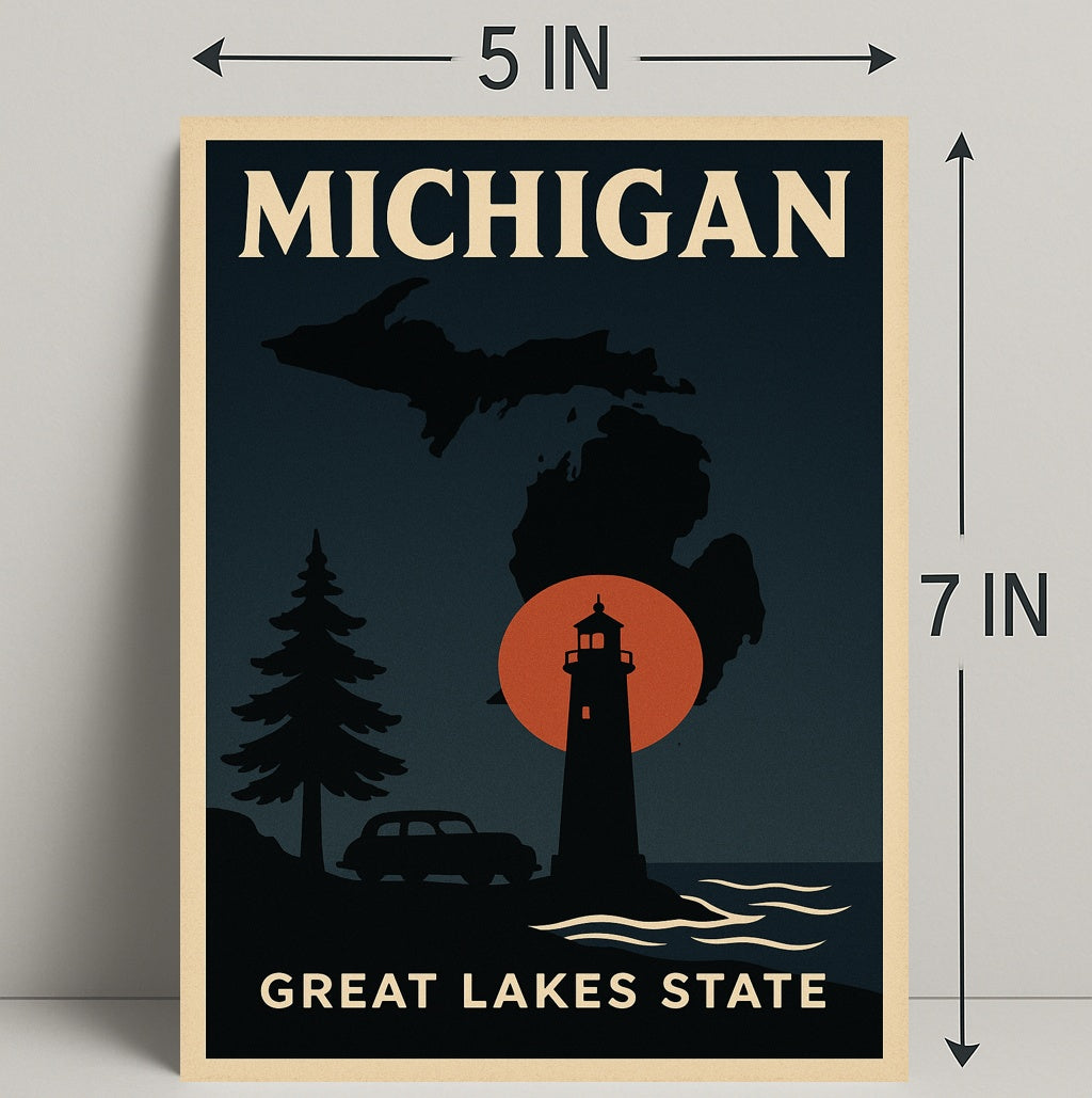Michigan Great Lakes State Poster PosterGoat
