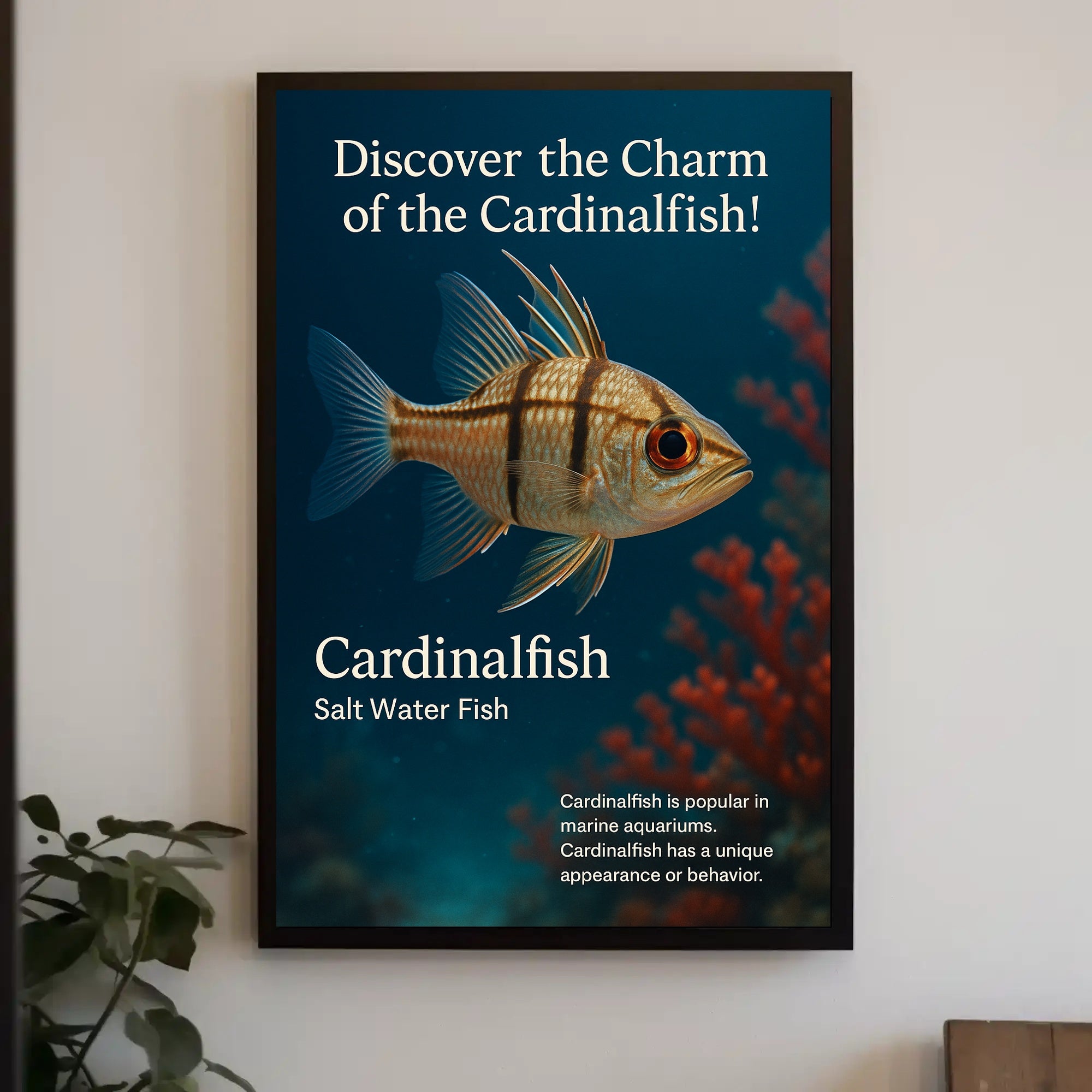 Discover the Charm of the Cardinalfish Poster PosterGoat