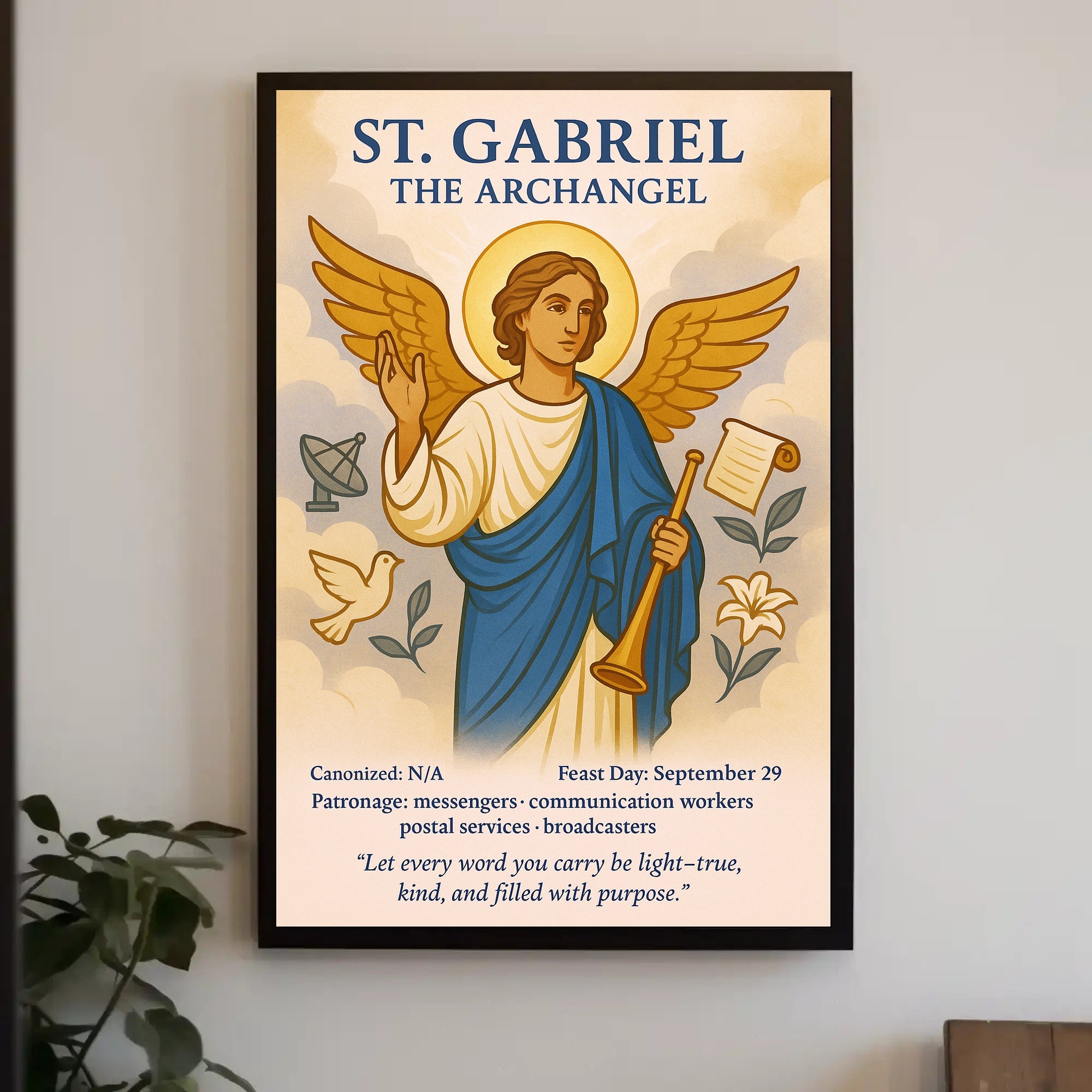 St. Gabriel the Archangel Poster PosterGoat