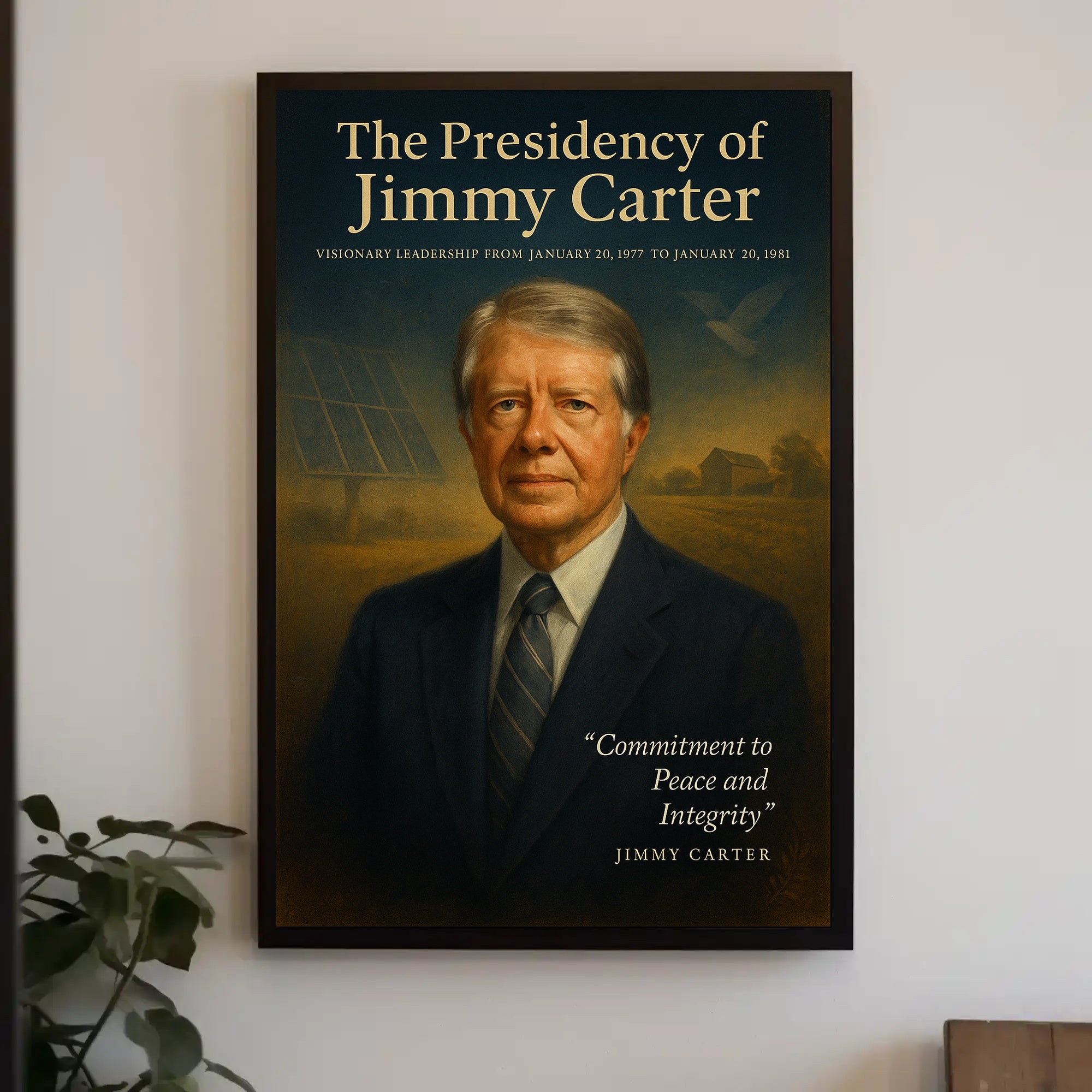 Jimmy Carter Visionary Leadership Poster