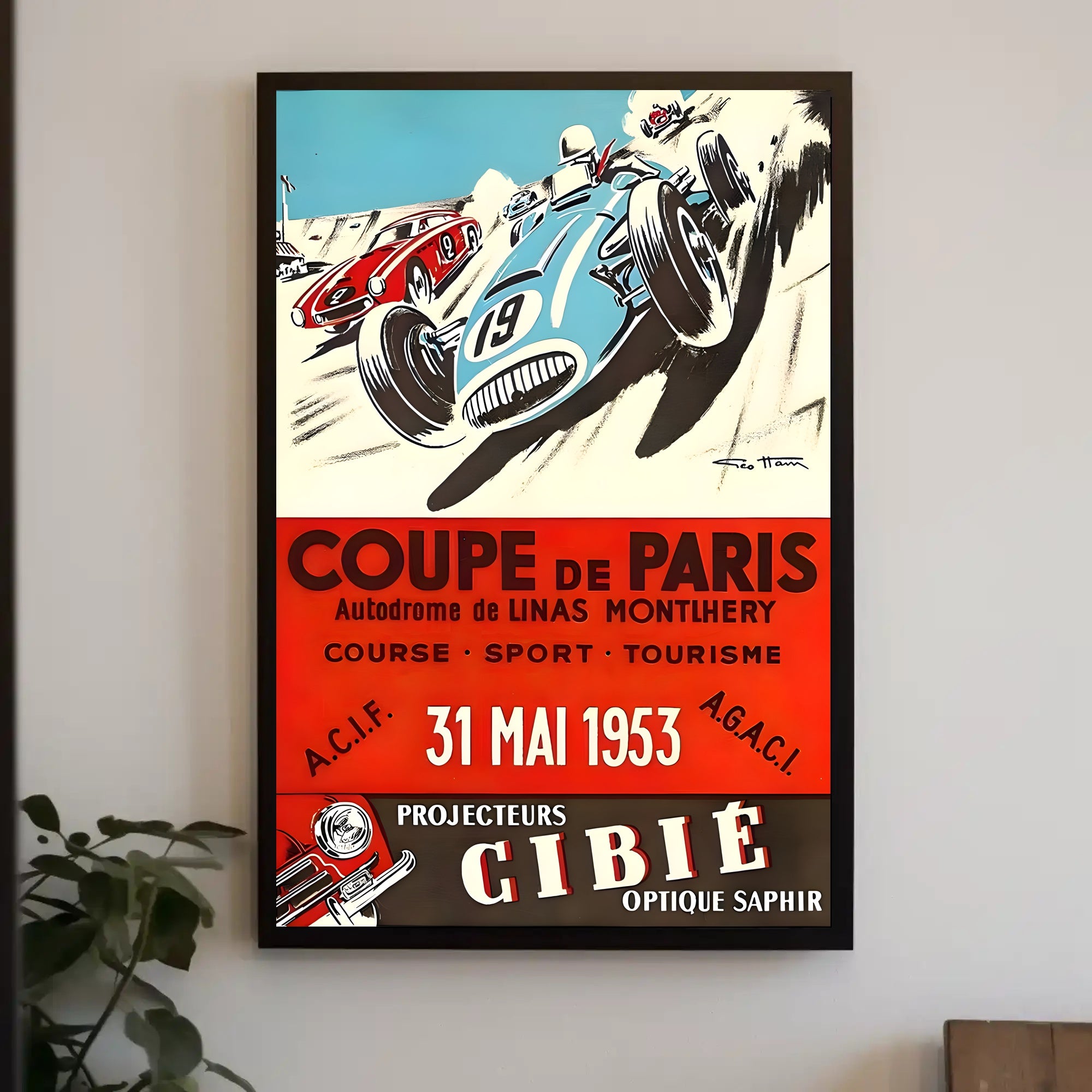 Coupe de Paris Racing Event Poster