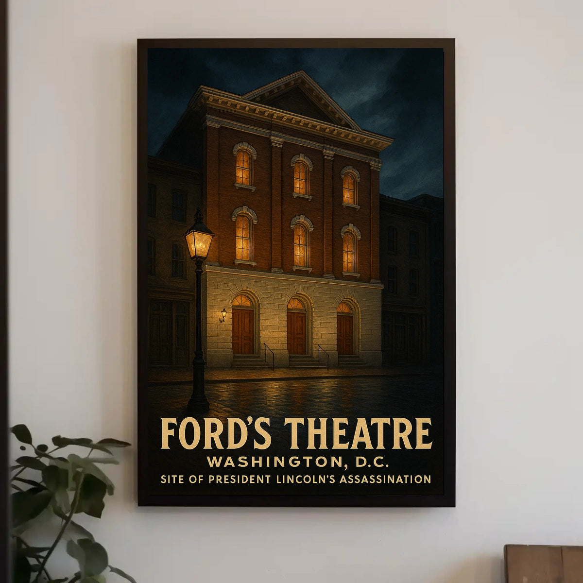 Abraham Lincoln FordS Theatre Poster