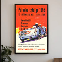 Porsche Racing Achievements 1956 Poster