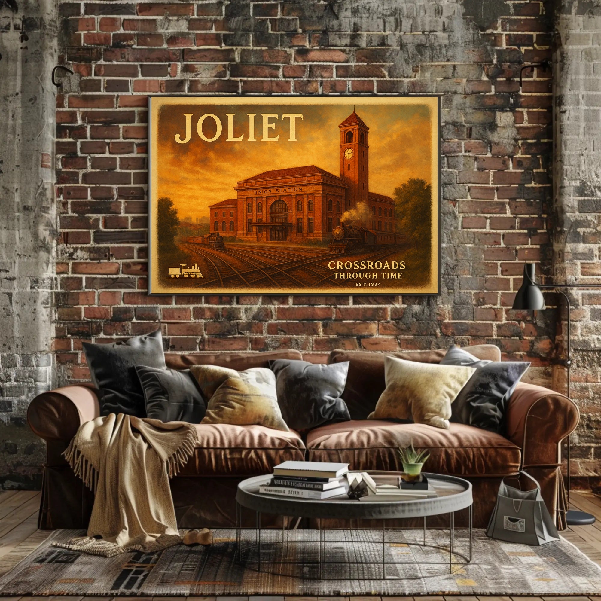 Joliet Travel Poster Crossroads Through Time