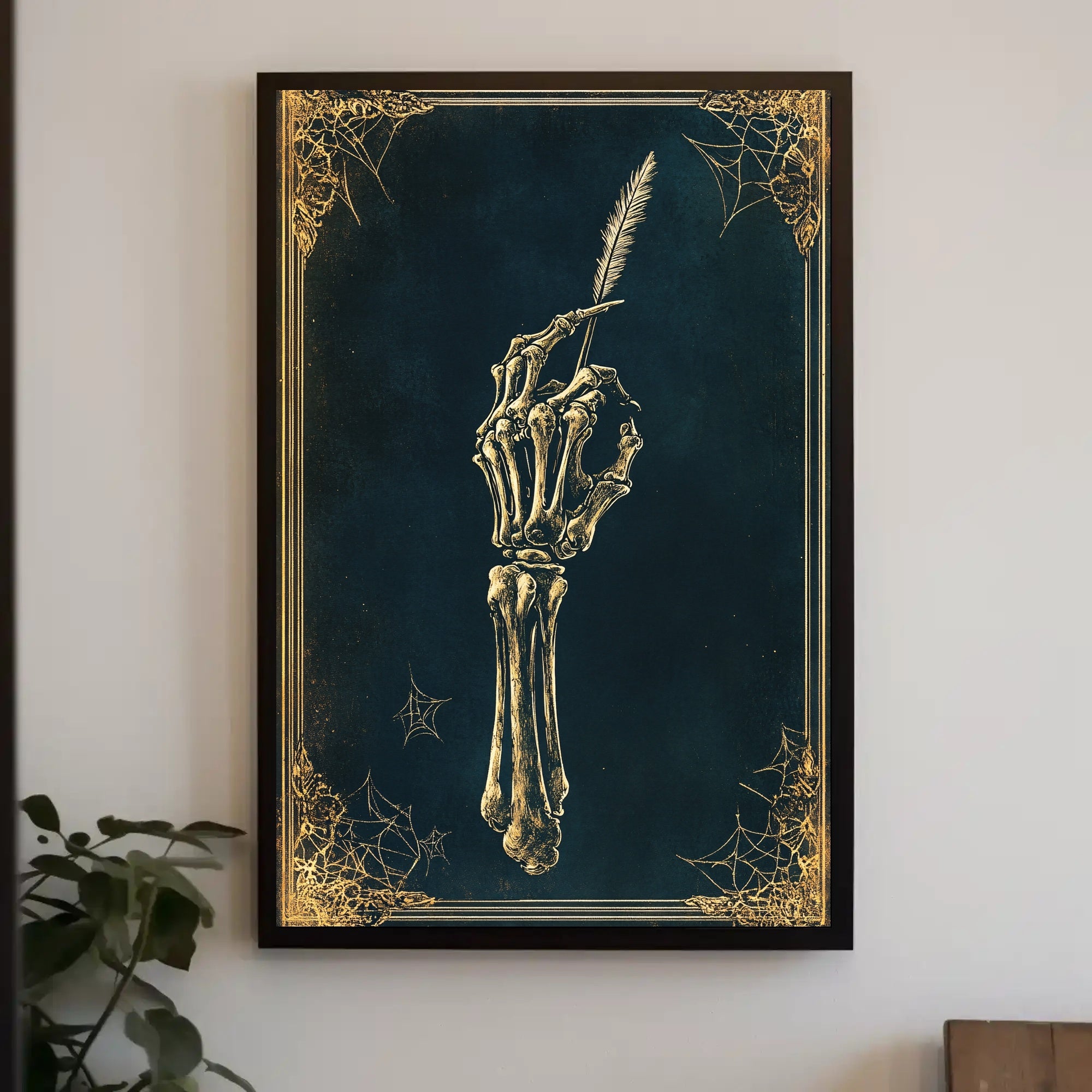 The Skeletal Scribe Poster