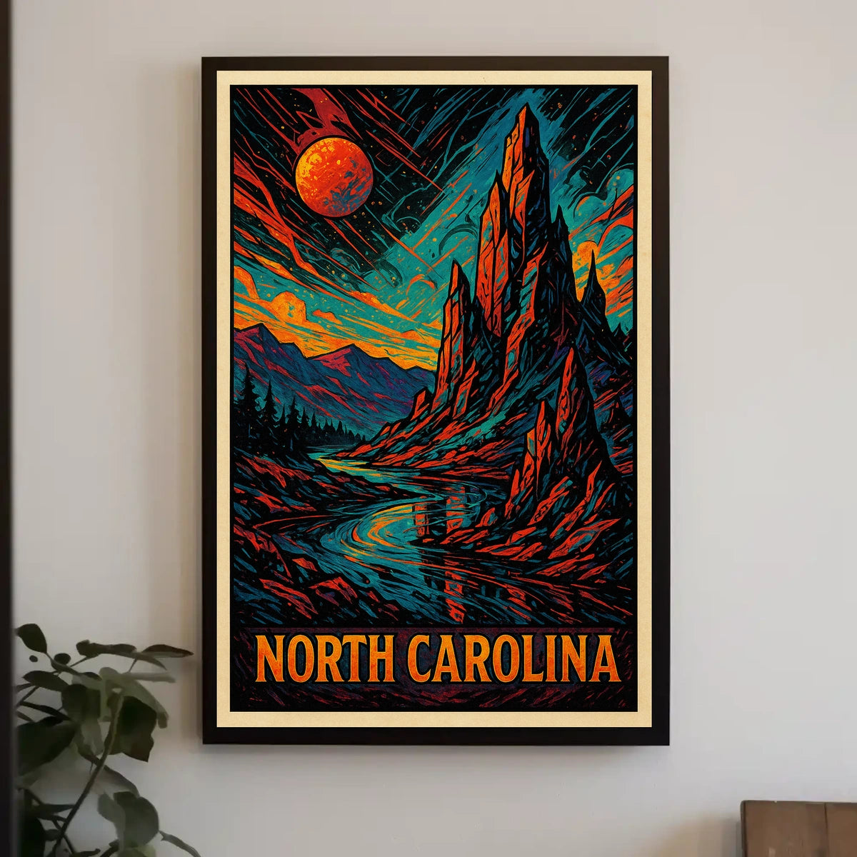 North Carolina Landscape Poster