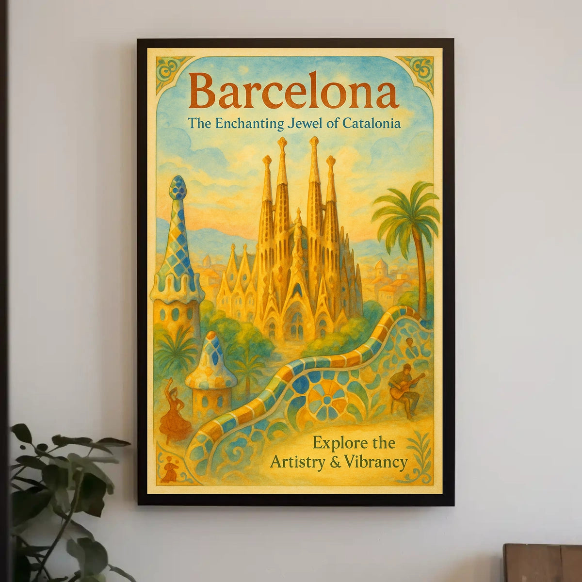 Barcelona The Enchanting Jewel of Catalonia Poster