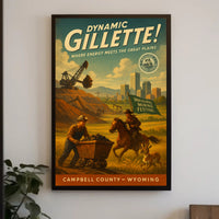 Dynamic Gillette Mining Festival Poster