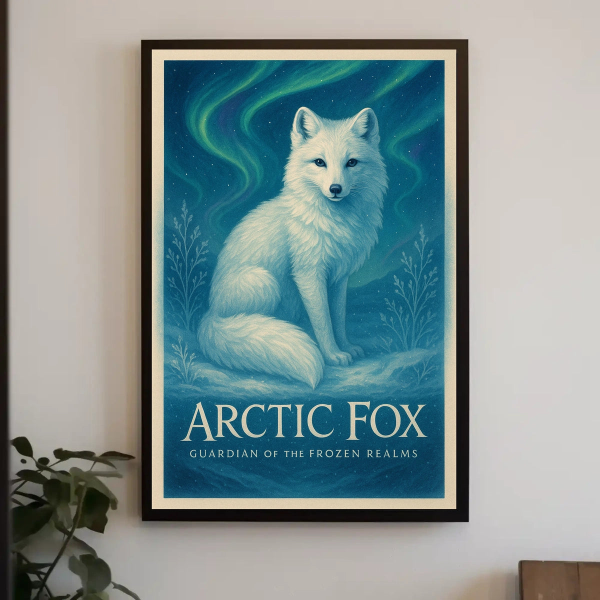 Arctic Fox Guardian of the Frozen Realms Poster