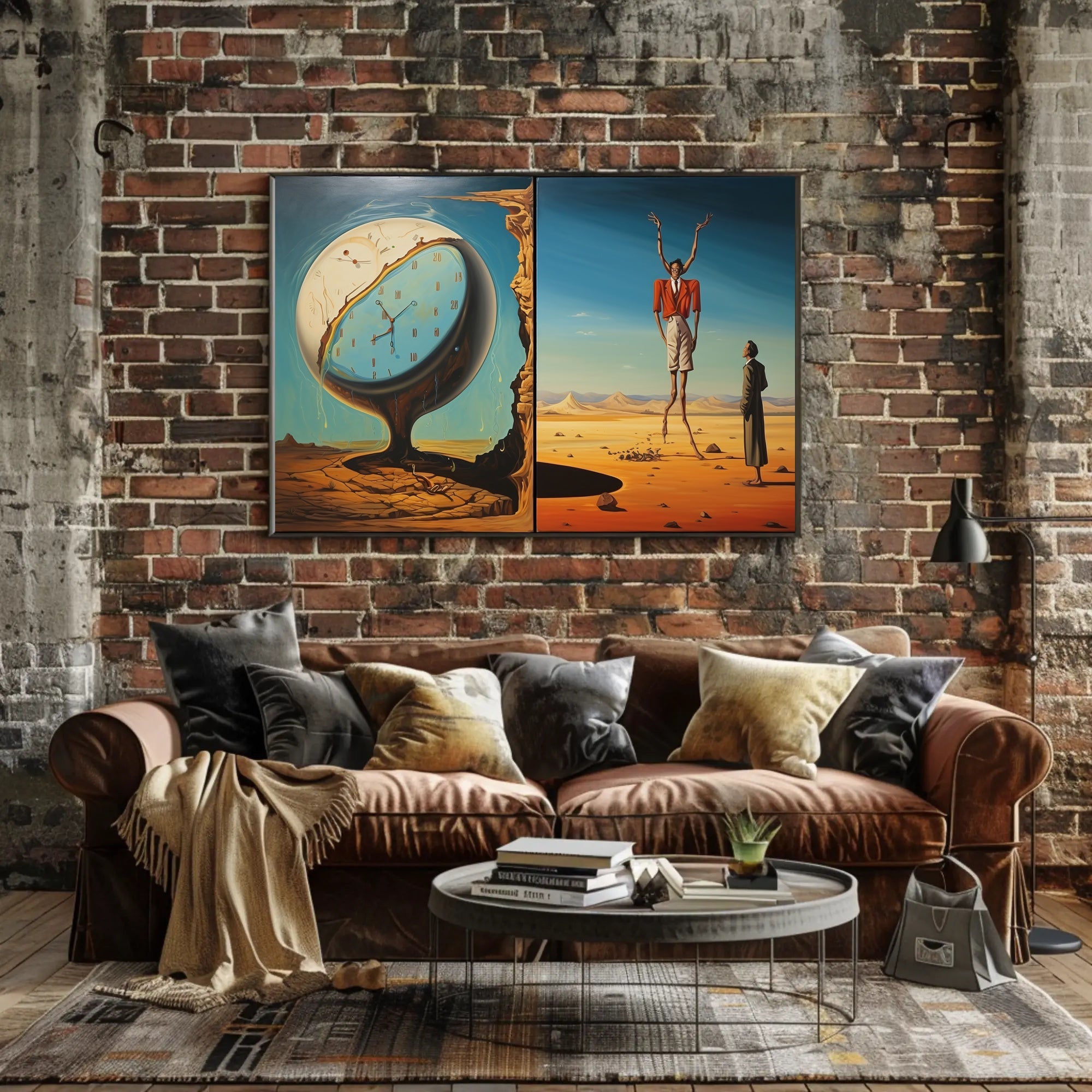 Surreal Time and Landscape Elements Abstract or Artistic Poster