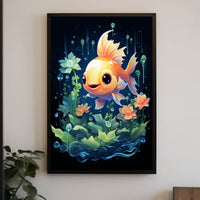 Enchanted Waters Underwater Goldfish Serenity Poster