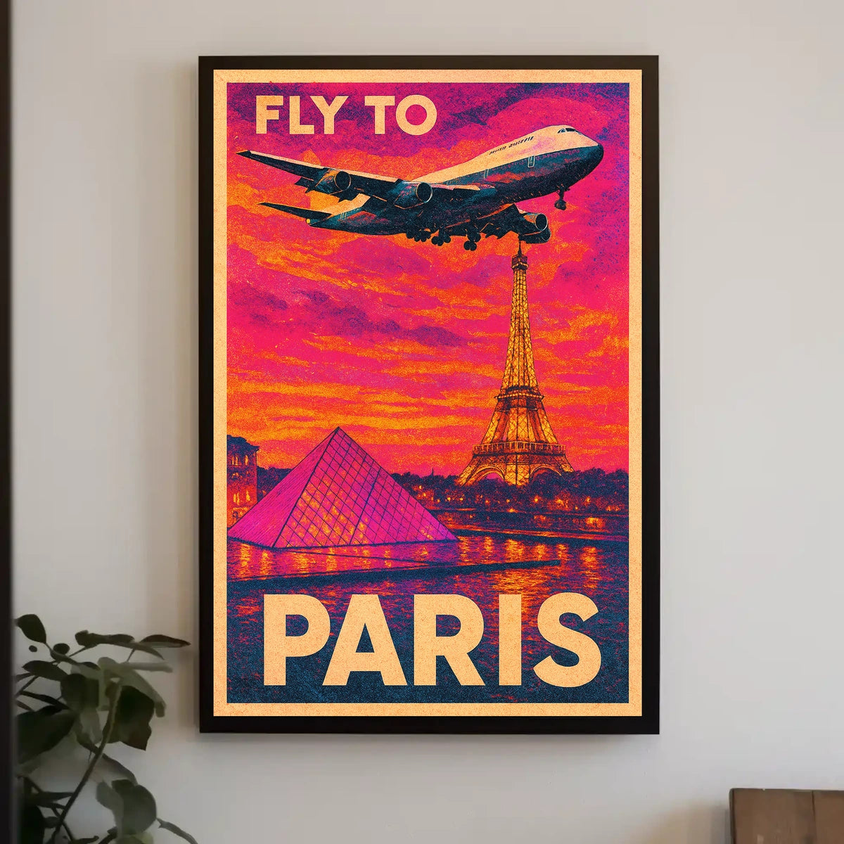 Fly To Paris Poster