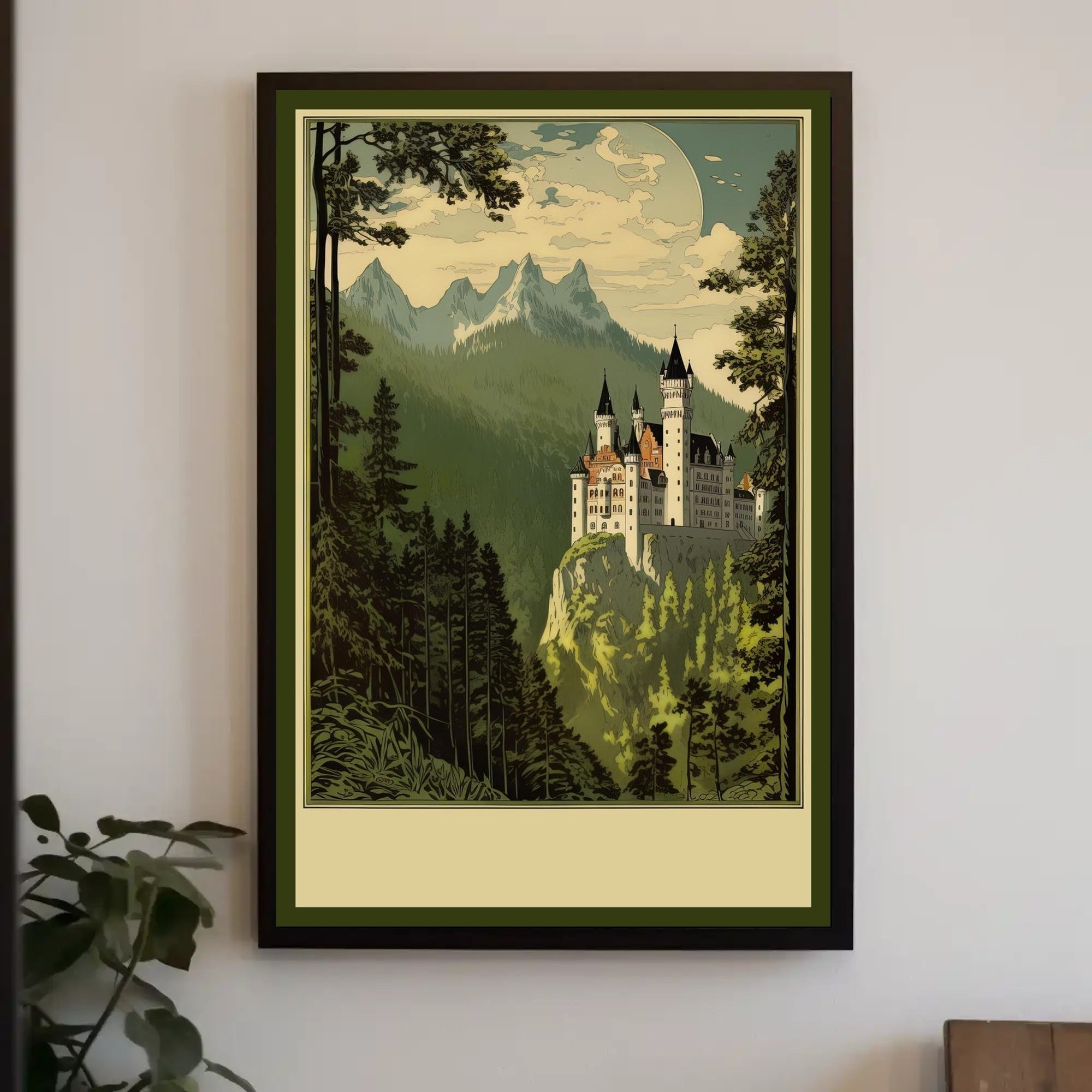 Enchanted Castle in the Mountains Poster