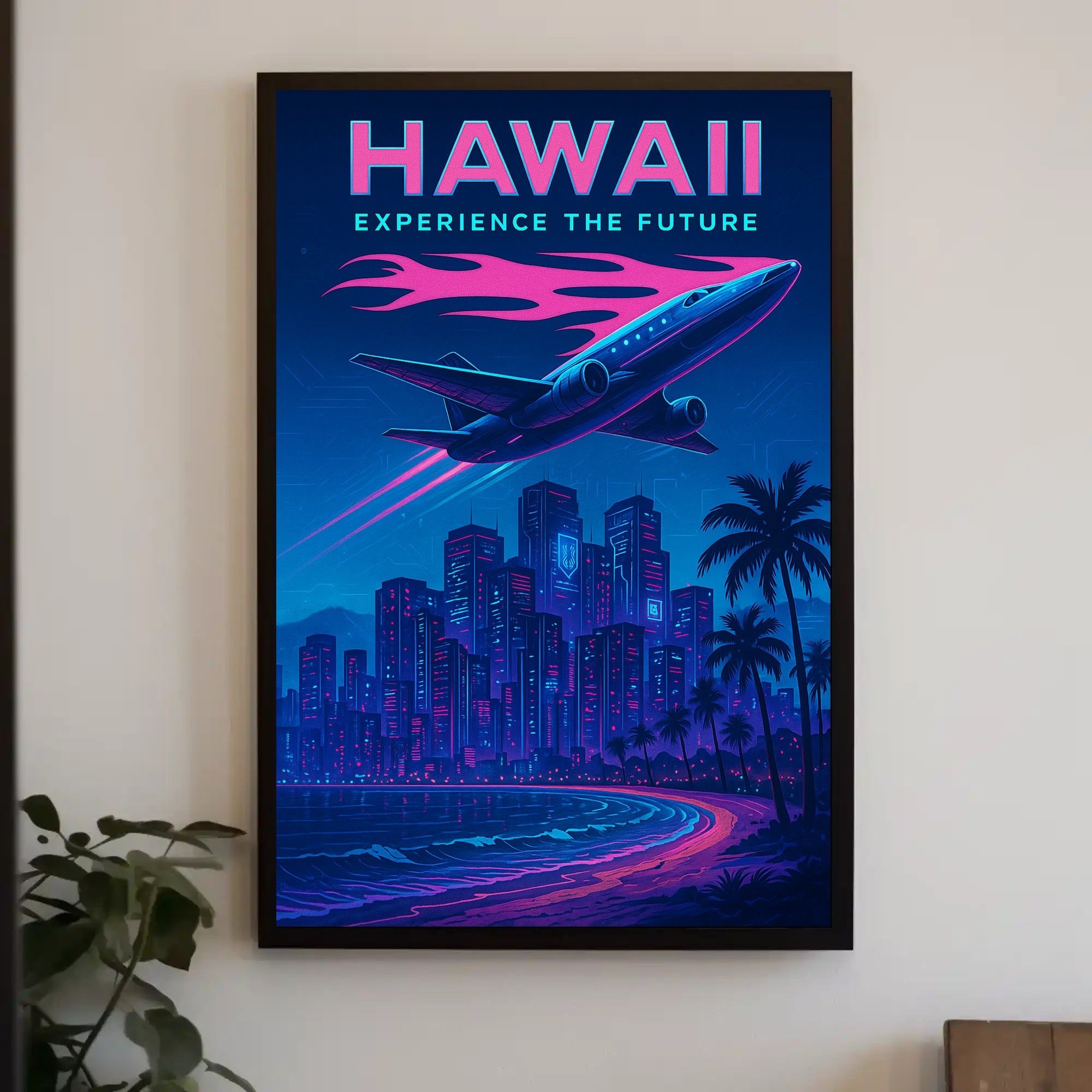 Hawaii Experience the Future Poster PosterGoat