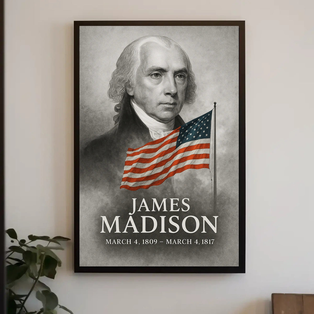 James Madison 4th President of the United States Reflections Poster