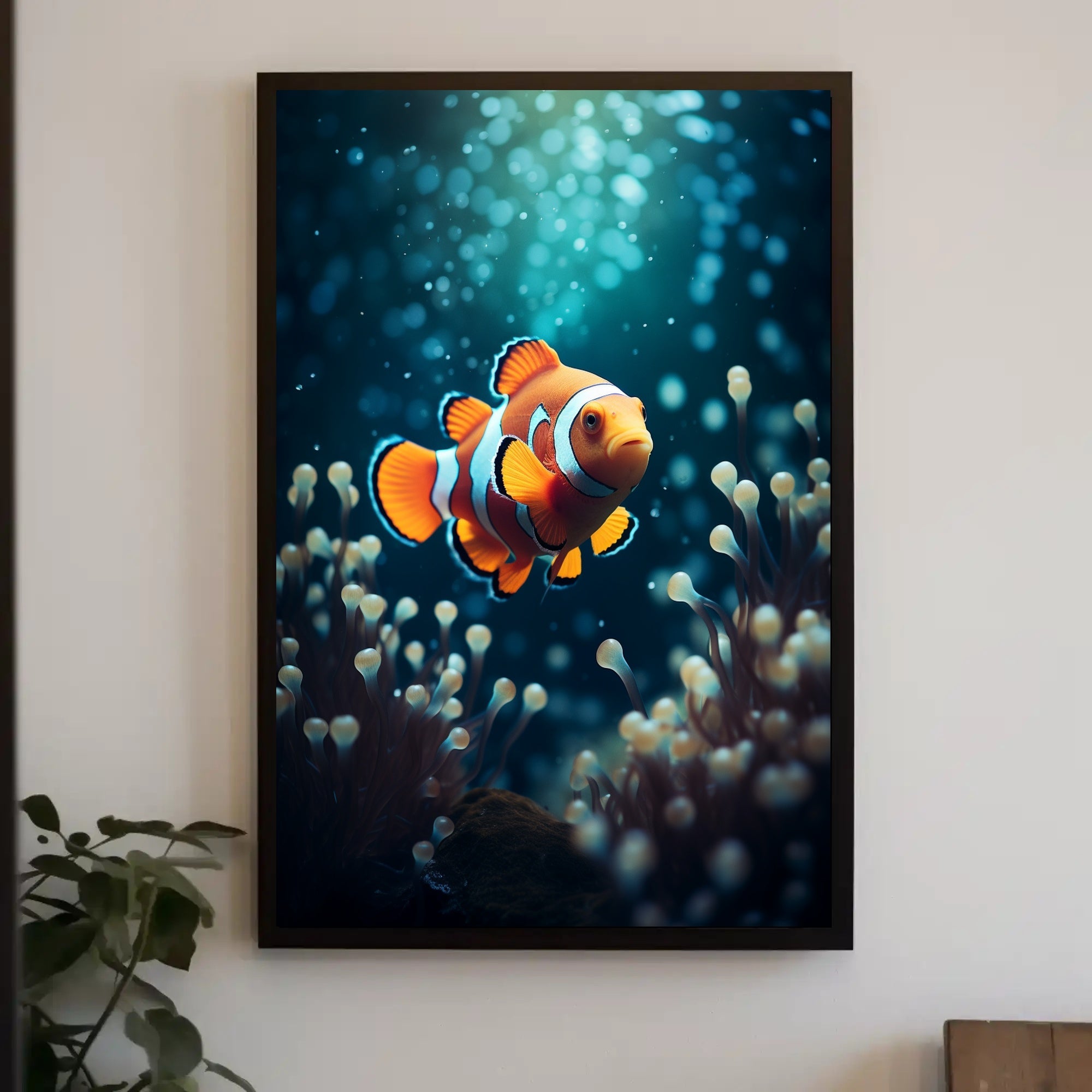 Clownfish In The Deep Poster PosterGoat