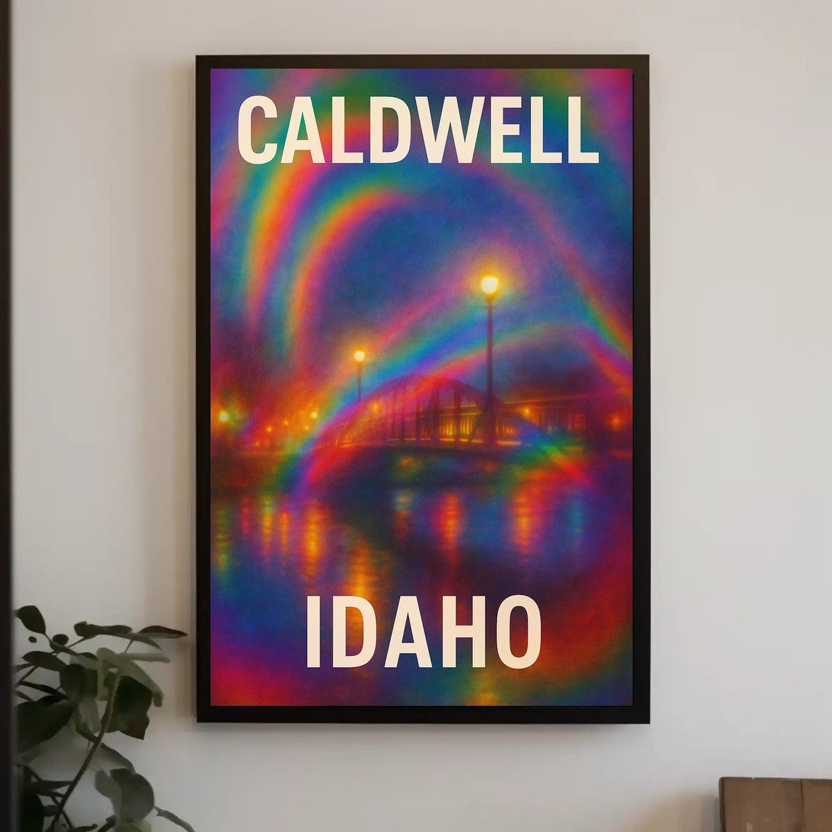 Caldwell Idaho Wanderlust Travel Impressionism Poster