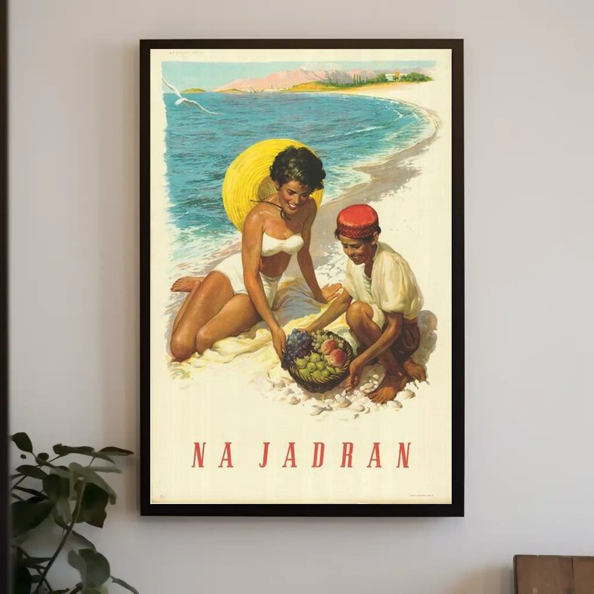 Seaside Bliss on the Adriatic Poster PosterGoat