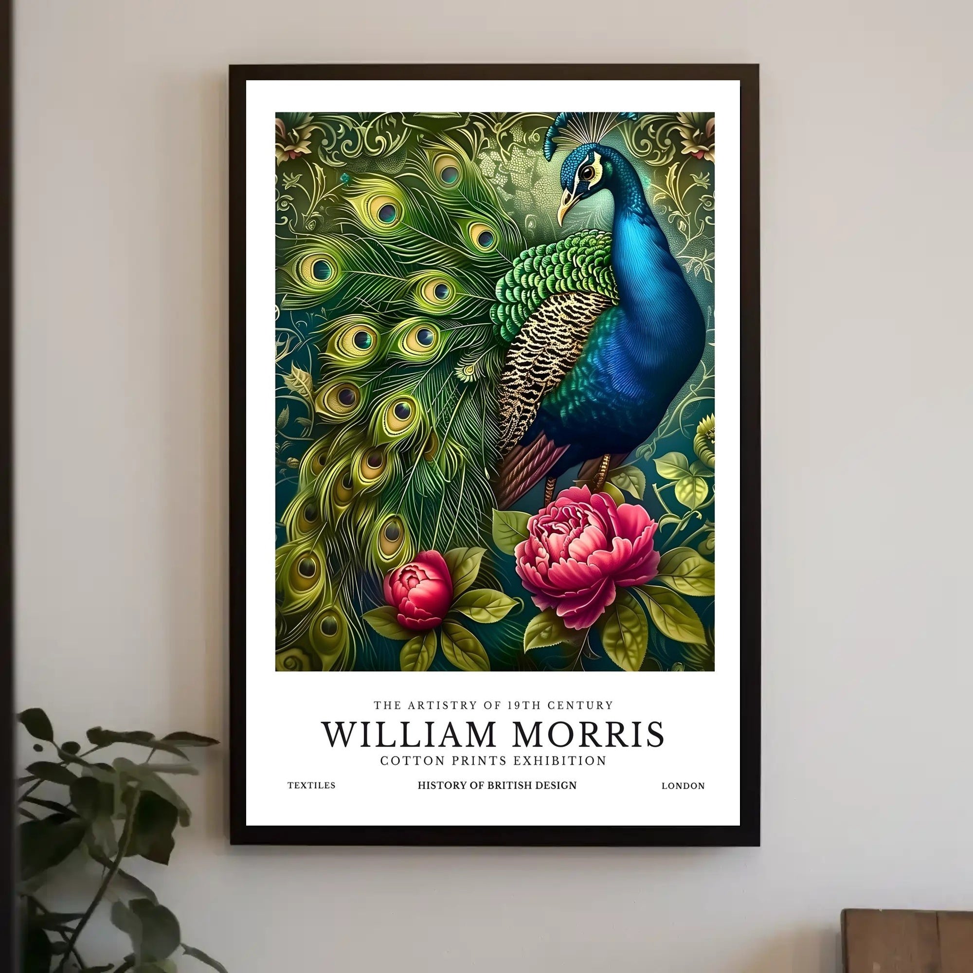 William Morris Textile Artistry Exhibition Cultural or Heritage Poster