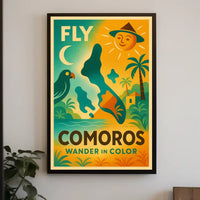 Tropical Adventure Awaits Comoros Travel Poster PosterGoat