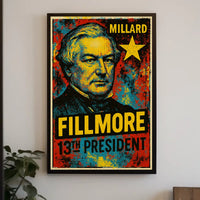 Millard Fillmore 13th President of the United States Graffiti Pop Art Poster