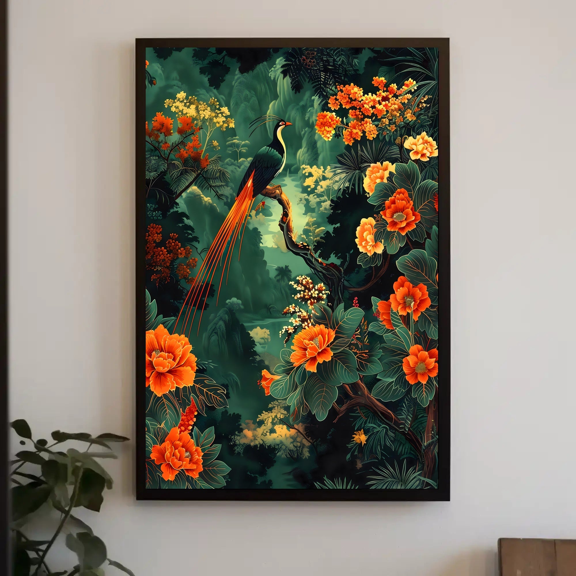 Tropical Paradise Bird Art Print - Animal Poster