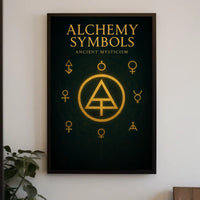 Alchemy Symbols Ancient Mysticism Poster