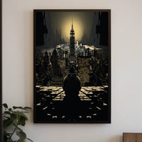 Contemplation Over The Cityscape Poster