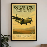 C-7 Caribou Legacy In Flight Poster Art PosterGoat