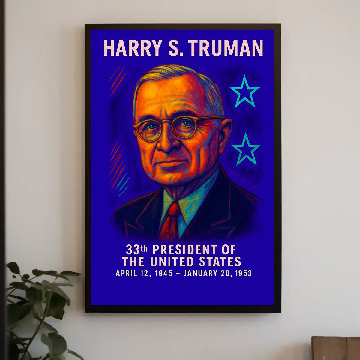 Harry S. Truman 33rd President Poster
