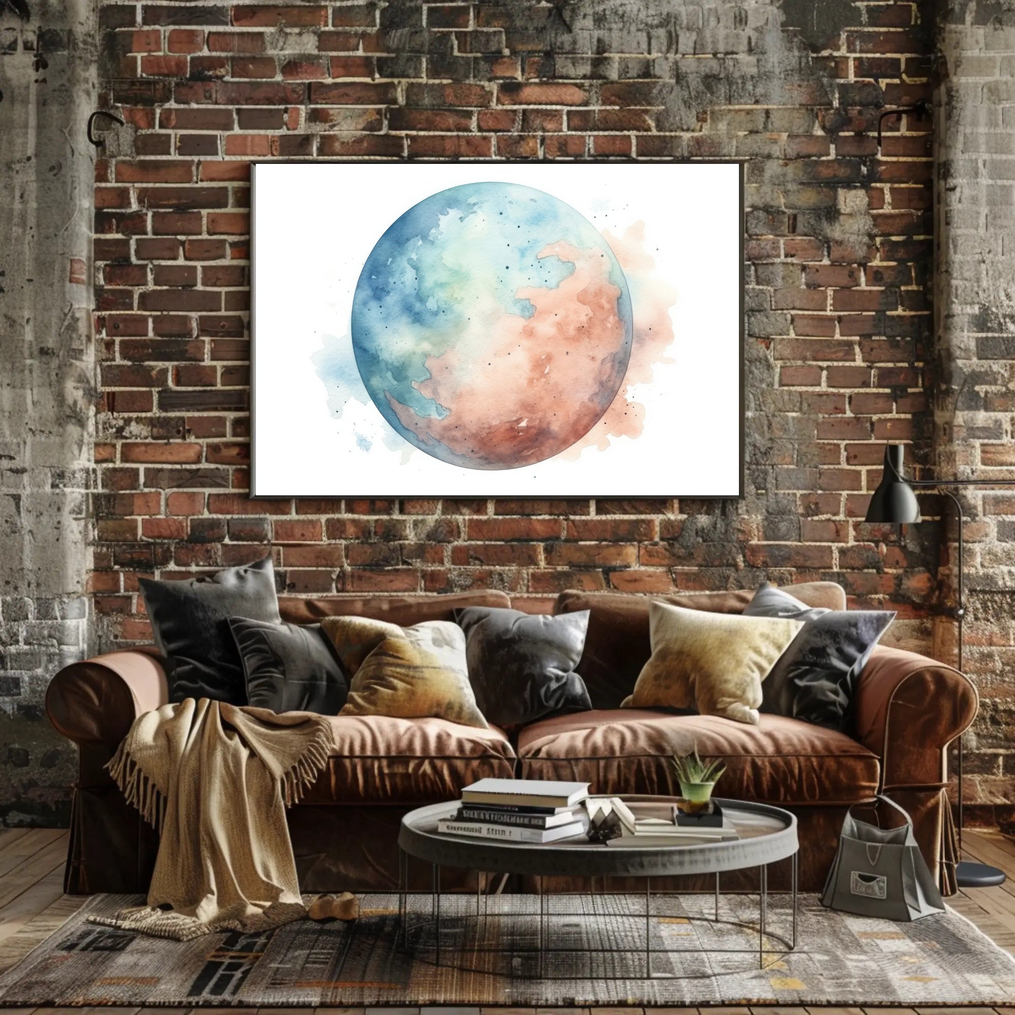 Watercolor Earth Poster