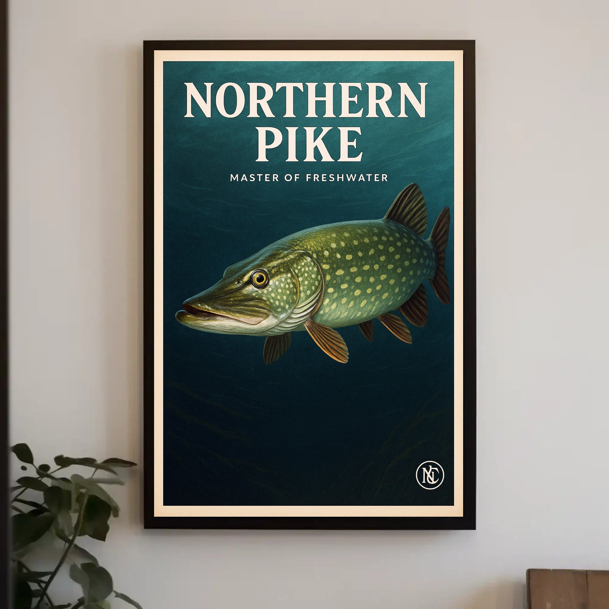 Northern Pike Master of Freshwater Poster PosterGoat