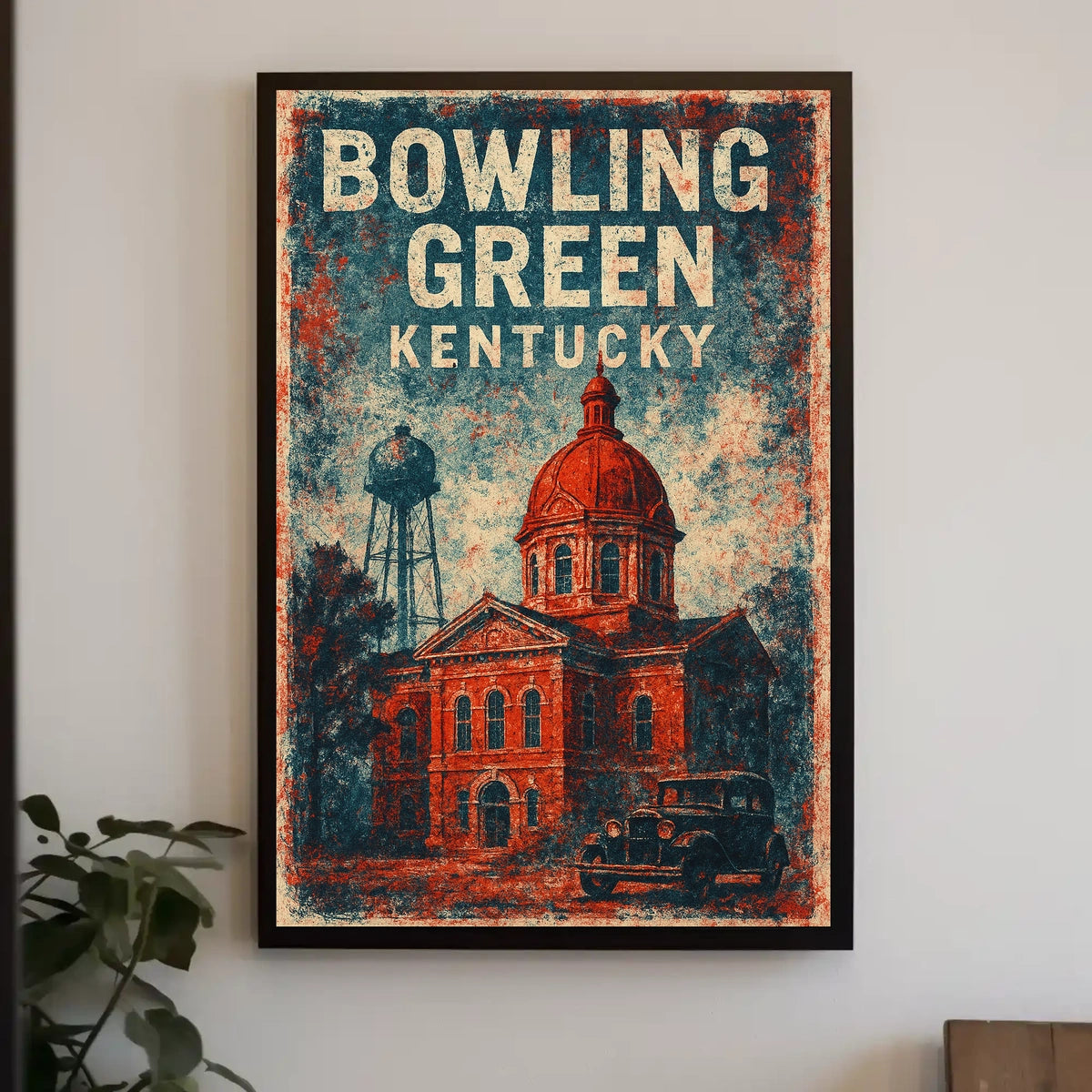 Bowling Green Kentucky Cityscape Photography Poster