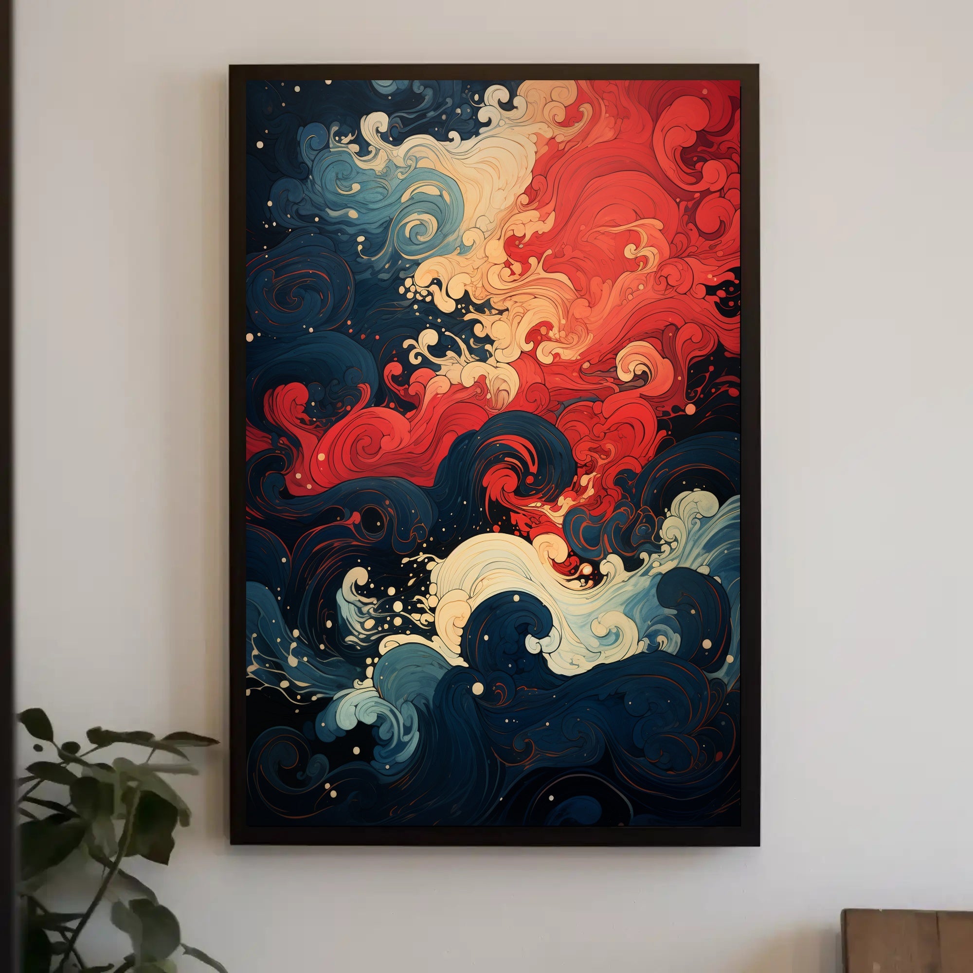 Abstract Waves Of Color Abstract Poster