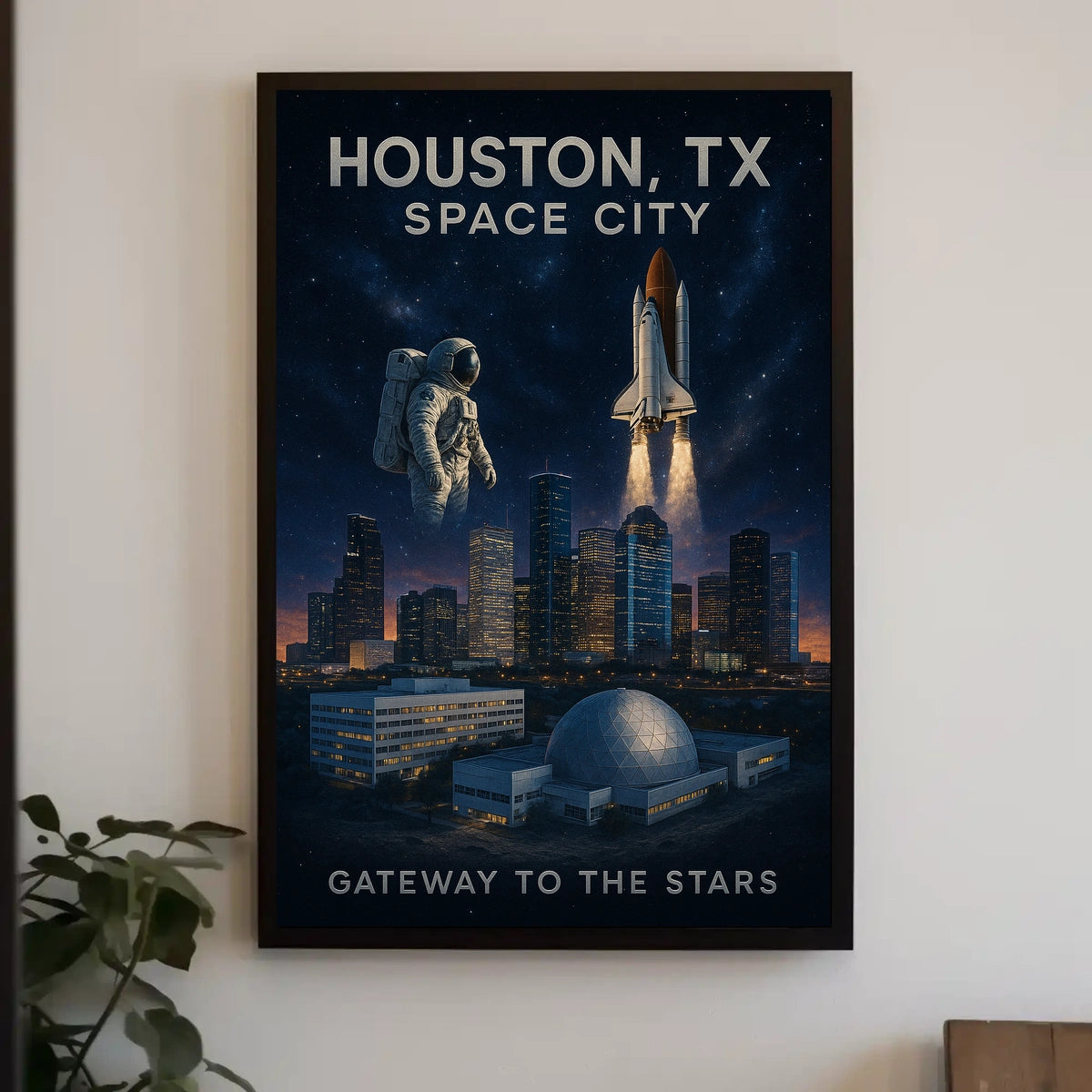 Space City Gateway to the Stars Poster