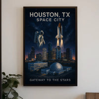Space City Gateway to the Stars Poster