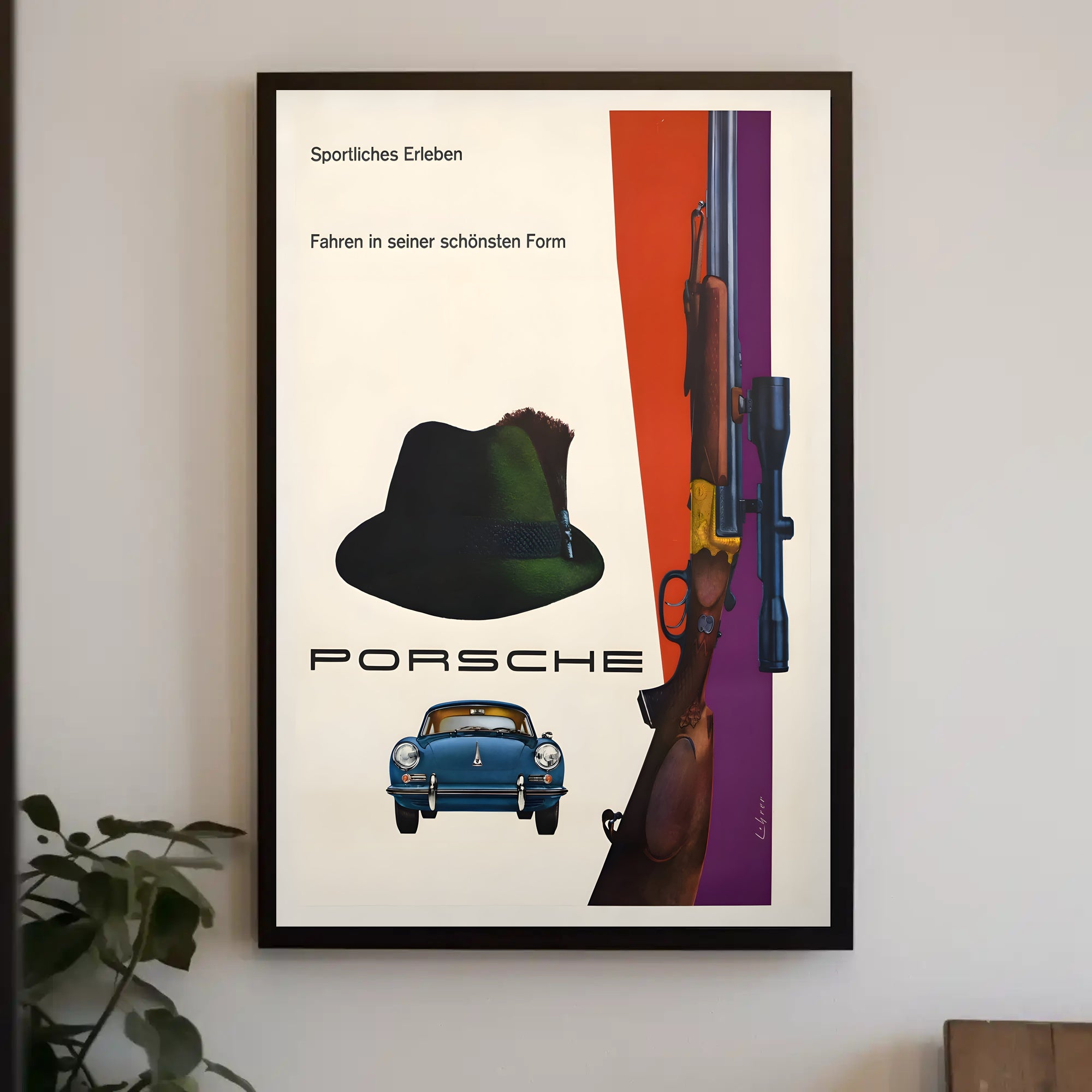 Sportliches Erleben mit Porsche Poster