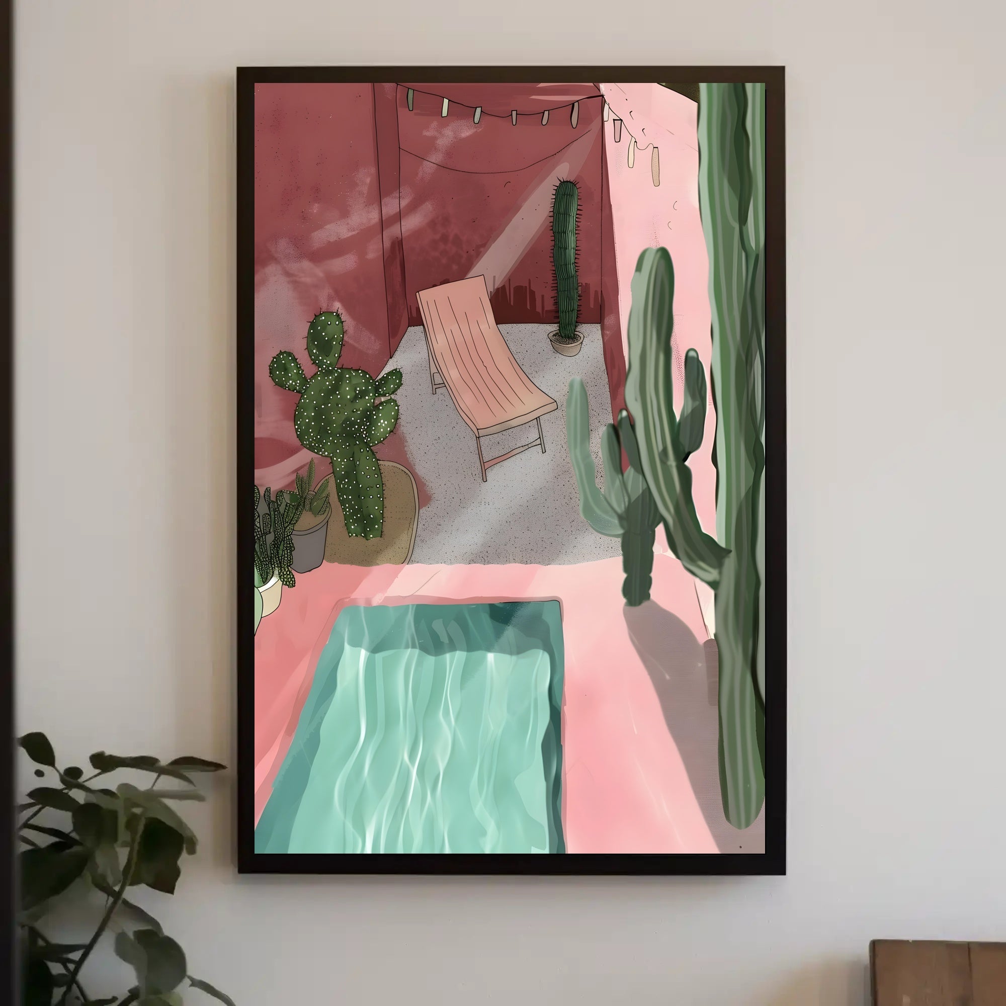 Desert Oasis Retreat Poster